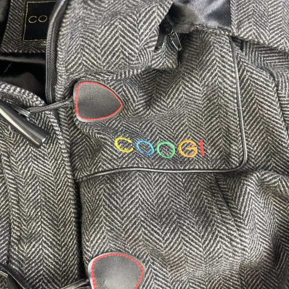 Coogi Coat Women XL Black Faux Fur Removable Hood Parka Jacket Anorak *READ* - Picture 10 of 16